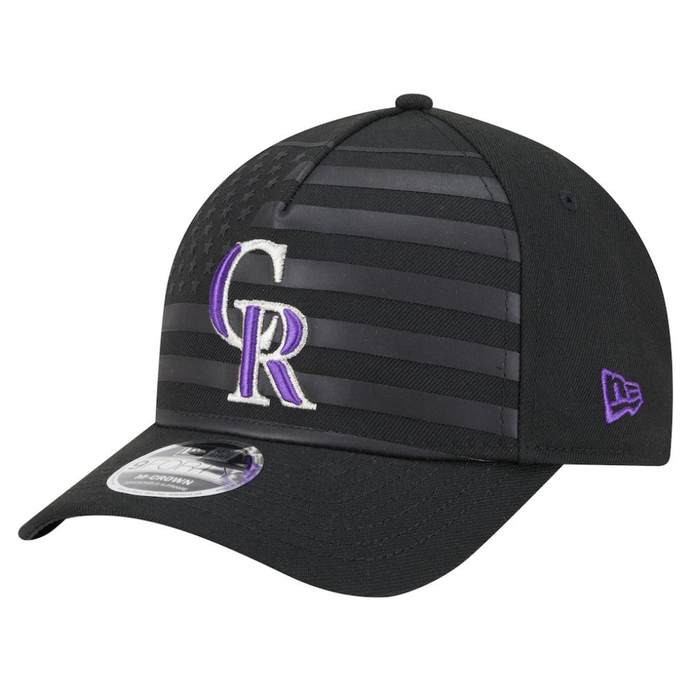 Colorado Rockies New Era American Flag 9FORTY M-Crown A-Frame Adjustable Hat - MLB