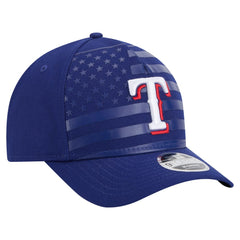 Texas Rangers New Era American Flag 9FORTY M-Crown A-Frame Adjustable Hat - MLB
