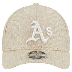 Athletics New Era Cotton Weave M-Crown A-Frame 9FORTY Adjustable Hat - MLB
