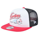 Minnesota Twins New Era Retro Script Trucker 9FIFTY Snapback Hat - MLB