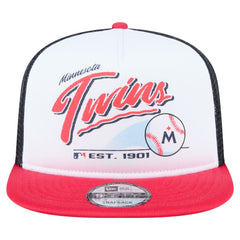 Minnesota Twins New Era Retro Script Trucker 9FIFTY Snapback Hat - MLB