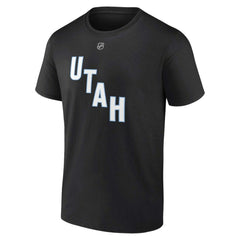 Clayton Keller Utah Mammoth Fanatics Authentic Stack Name & Number T-Shirt - Black - NHL