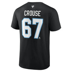 Lawson Crouse Utah Mammoth Fanatics Authentic Stack Name & Number T-Shirt - Black - NHL