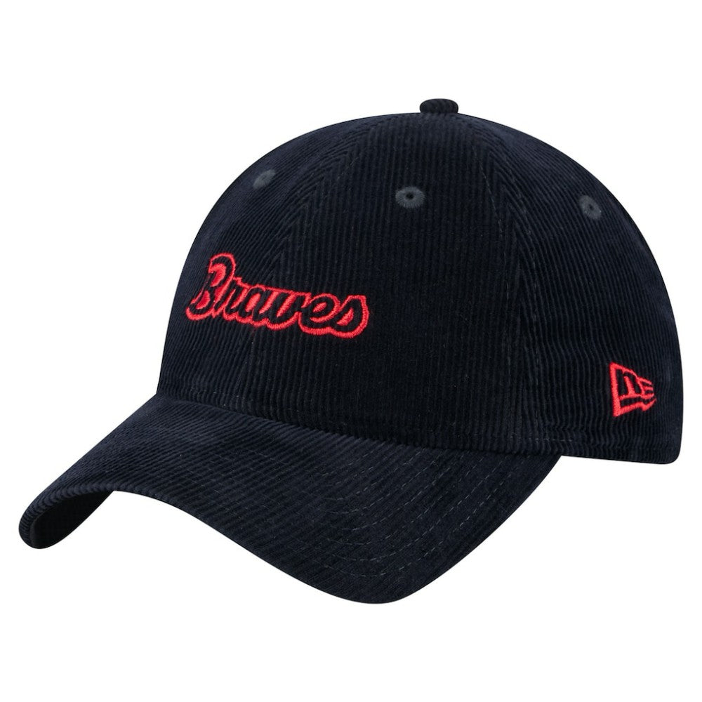 Atlanta Braves New Era Women's Corduroy 9TWENTY Adjustable Hat - MLB