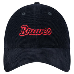 Atlanta Braves New Era Women's Corduroy 9TWENTY Adjustable Hat - MLB