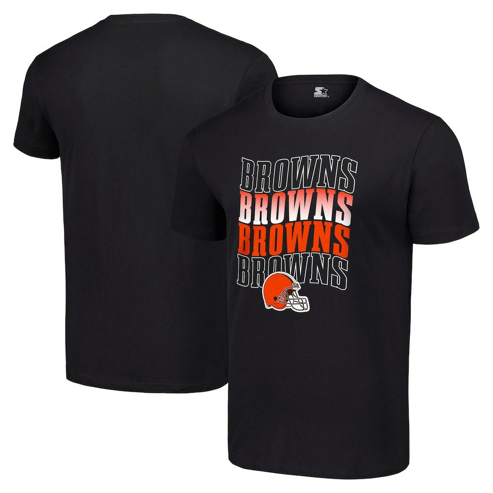 Cleveland Browns Starter Four Name T-Shirt Black | NFL