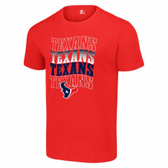 Houston Texans Starter Four Name T-Shirt Red | NFL