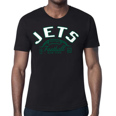 New York Jets Starter Half Ball Logo T-Shirt Black | NFL