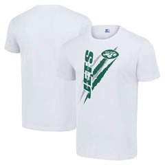 New York Jets Starter Color Scratch T-Shirt White | NFL