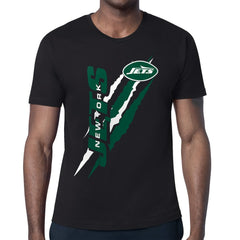 New York Jets Starter Color Scratch T-Shirt Black | NFL