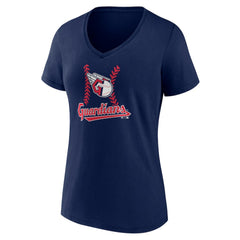 Cleveland Guardians Women's Fastball V-Neck T-Shirt - MLB
