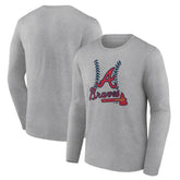 Atlanta Braves Fastball Long Sleeve T-Shirt - MLB