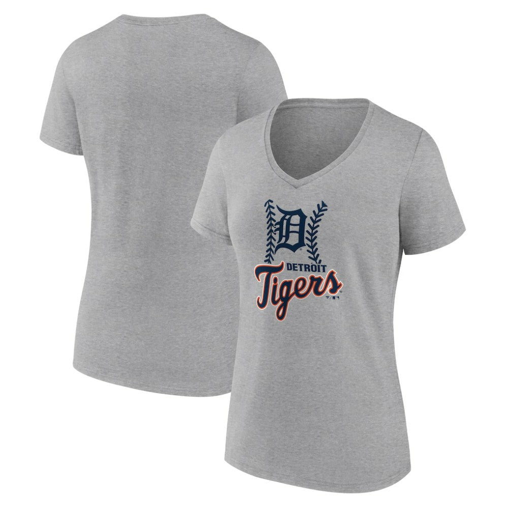 Detroit Tigers Women's Fastball V-Neck T-Shirt - MLB