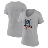 Detroit Tigers Women's Fastball V-Neck T-Shirt - MLB