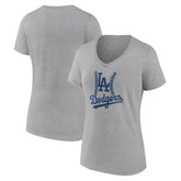 Los Angeles Dodgers Women's Fastball V-Neck T-Shirt - MLB