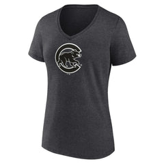Chicago Cubs Women's Monochrome V-Neck T-Shirt - MLB