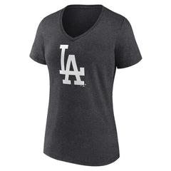 Los Angeles Dodgers Women's Monochrome V-Neck T-Shirt - MLB