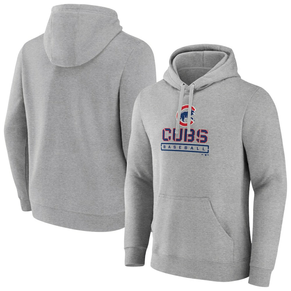 Chicago Cubs Evanston Stencil Pullover Hoodie - MLB