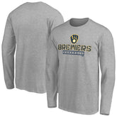 Milwaukee Brewers Evanston Stencil Long Sleeve T-Shirt - MLB