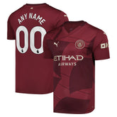 Manchester City 2024/25 Third Replica Custom Jersey Burgundy | Puma Sale
