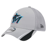 Miami Marlins New Era Linear 39THIRTY Flex Hat - MLB
