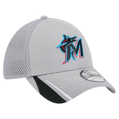 Miami Marlins New Era Linear 39THIRTY Flex Hat - MLB