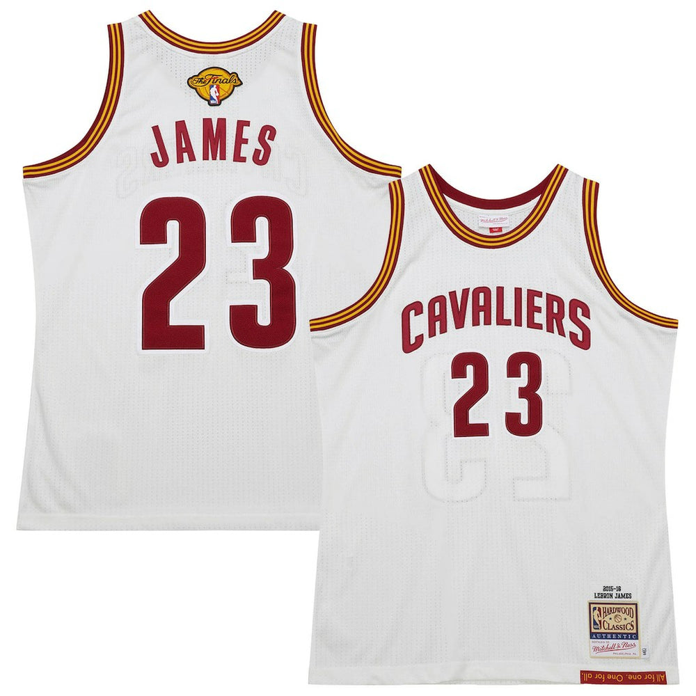 LeBron James Cleveland Cavaliers 2015/16 Hardwood Classics Authentic Jersey White - NBA