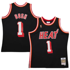 Chris Bosh Miami Heat 2013/14 Hardwood Classics Swingman Jersey Black - NBA