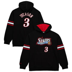 Allen Iverson Philadelphia 76ers Name & Number Pullover Hoodie Black - NBA