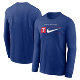 Texas Rangers Nike Local Logo Swoosh Lockup Long Sleeve T-Shirt - MLB