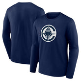 LA Clippers Primary Logo Long Sleeve T-Shirt Navy - NBA