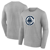 LA Clippers Primary Logo Long Sleeve T-Shirt Gray - NBA