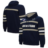 Dallas Cowboys America's Team Head Coach Pullover Hoodie Navy | Mitchell & Ness