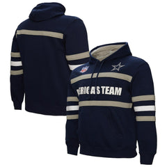 Dallas Cowboys America's Team Head Coach Pullover Hoodie Navy | Mitchell & Ness