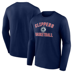LA Clippers Victory Arch Long Sleeve T-Shirt Navy - NBA
