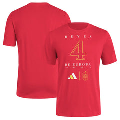 Spain National Team 2024 European Champions T-Shirt Red | Adidas discount