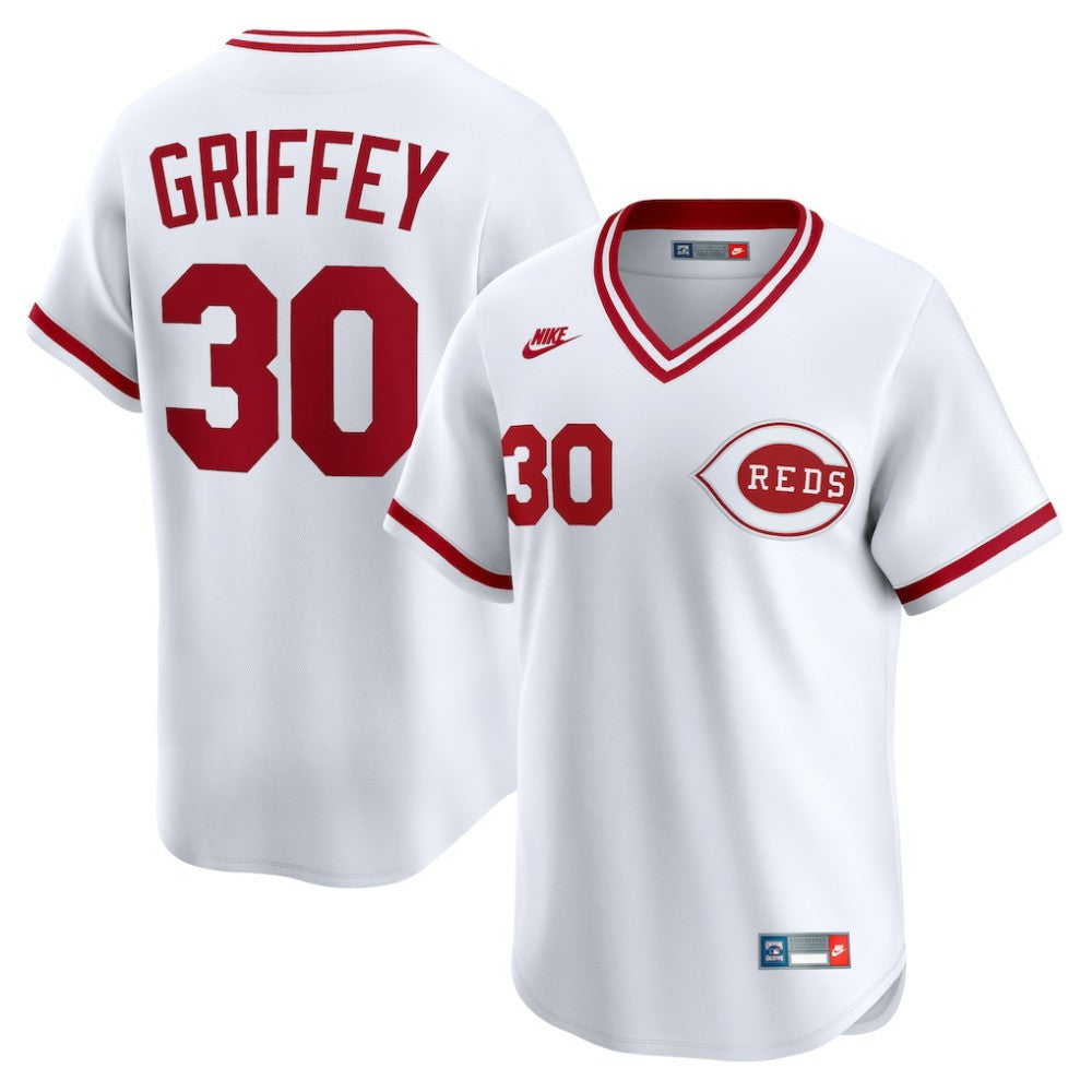 Ken Griffey Cincinnati Reds Nike Throwback Cooperstown Collection Limited Jersey - MLB