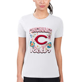Cincinnati Reds G-III 4Her by Carl Banks Women's Super-Slim Fit Lightweight Flowers Graphic T-Shirt - MLB