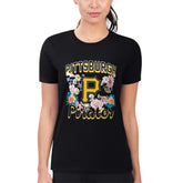Pittsburgh Pirates G-III 4Her by Carl Banks Women's Super-Slim Fit Lightweight Flowers Graphic T-Shirt - MLB