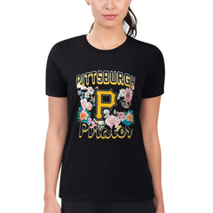 Pittsburgh Pirates G-III 4Her by Carl Banks Women's Super-Slim Fit Lightweight Flowers Graphic T-Shirt - MLB
