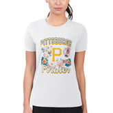 Pittsburgh Pirates G-III 4Her by Carl Banks Women's Super-Slim Fit Lightweight Flowers Graphic T-Shirt - MLB