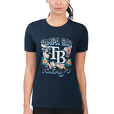 Tampa Bay Rays G-III 4Her by Carl Banks Women's Super-Slim Fit Lightweight Flowers Graphic T-Shirt - MLB