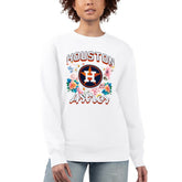 Houston Astros G-III 4Her by Carl Banks Women's Flowers Graphic Pullover Sweatshirt - MLB