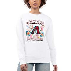 Arizona Diamondbacks G-III 4Her by Carl Banks Women's Flowers Graphic Pullover Sweatshirt - MLB