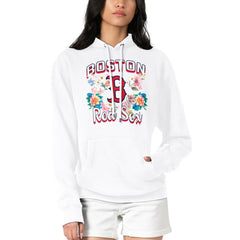 Boston Red Sox G-III 4Her by Carl Banks Women's Flowers Graphic Pullover Hoodie - MLB