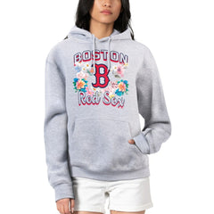 Boston Red Sox G-III 4Her by Carl Banks Women's Flowers Graphic Pullover Hoodie - MLB