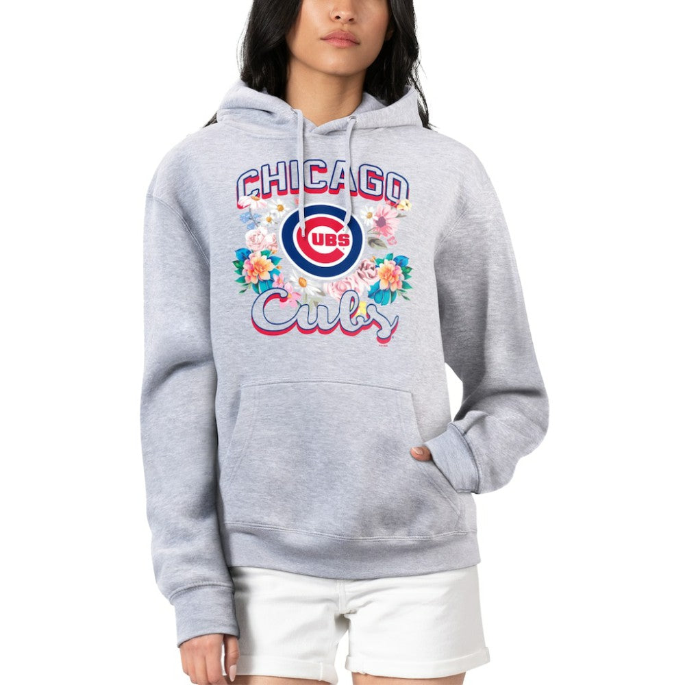 Chicago Cubs G-III 4Her by Carl Banks Women's Flowers Graphic Pullover Hoodie - MLB