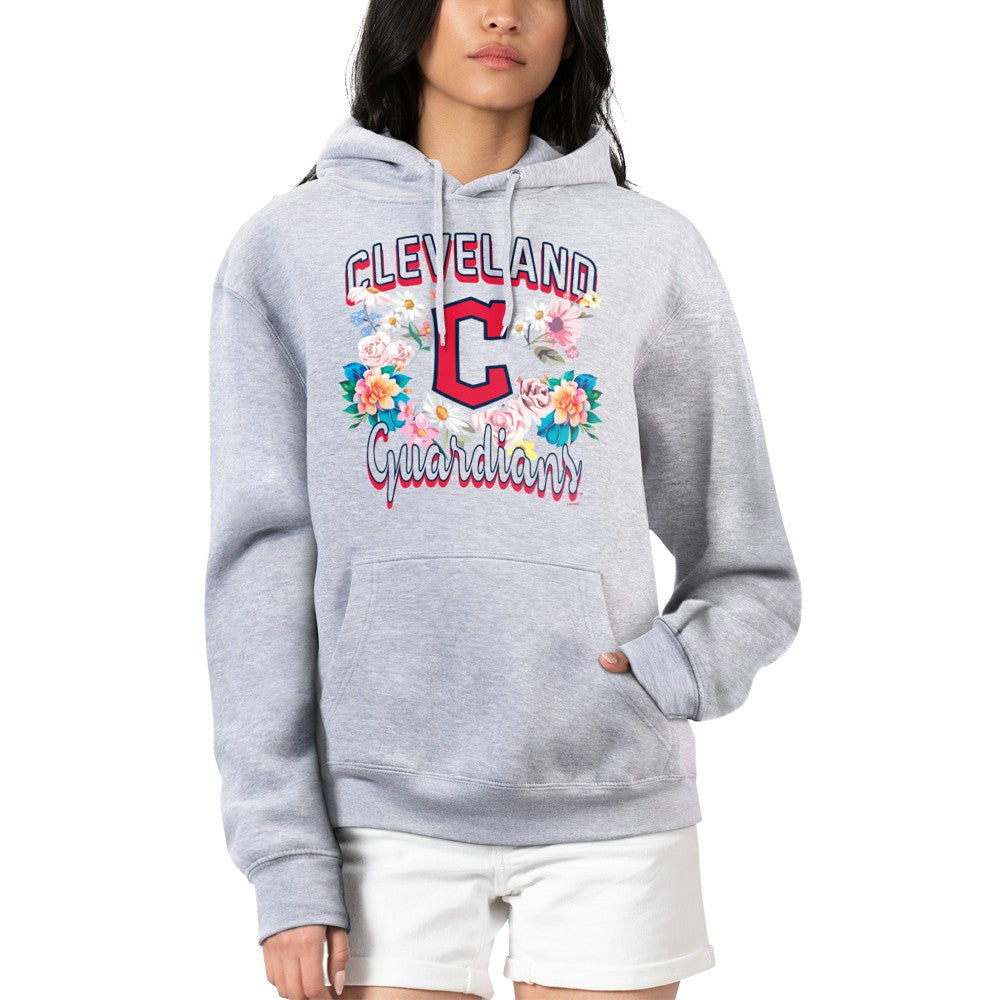 Cleveland Guardians G-III 4Her by Carl Banks Women's Flowers Graphic Pullover Hoodie - MLB