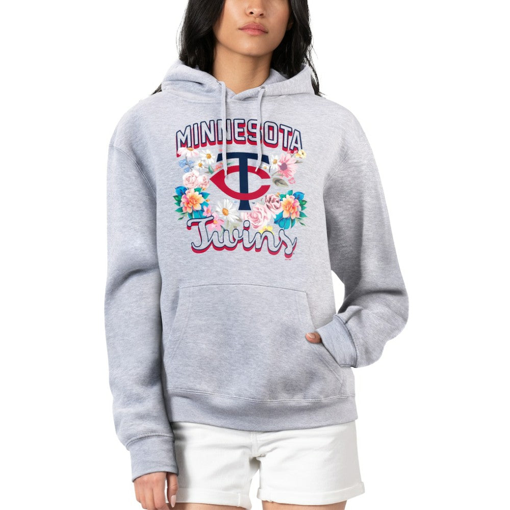 Minnesota Twins G-III 4Her by Carl Banks Women's Flowers Graphic Pullover Hoodie - MLB