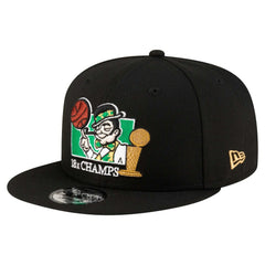 Boston Celtics Lucky 18x Champs 9FIFTY Snapback Hat Black - NBA